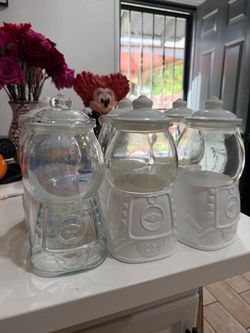 Gum ball glass jars
