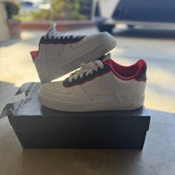AIR FORCE 1 BLUE AND RED SZ 8.5