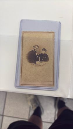 Abe Lincoln And Son CDV 1860s