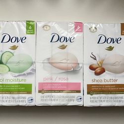 Dove 6 pack bar soap