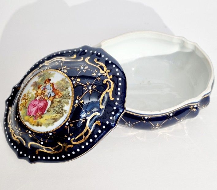👌 Limoges Porcelain Trinket Box 👌
