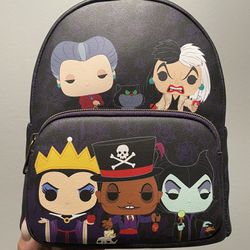 Brand New Disney Villains Black Black Backpack 