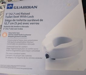 Guardian Raised Toilet Seat with Lock.