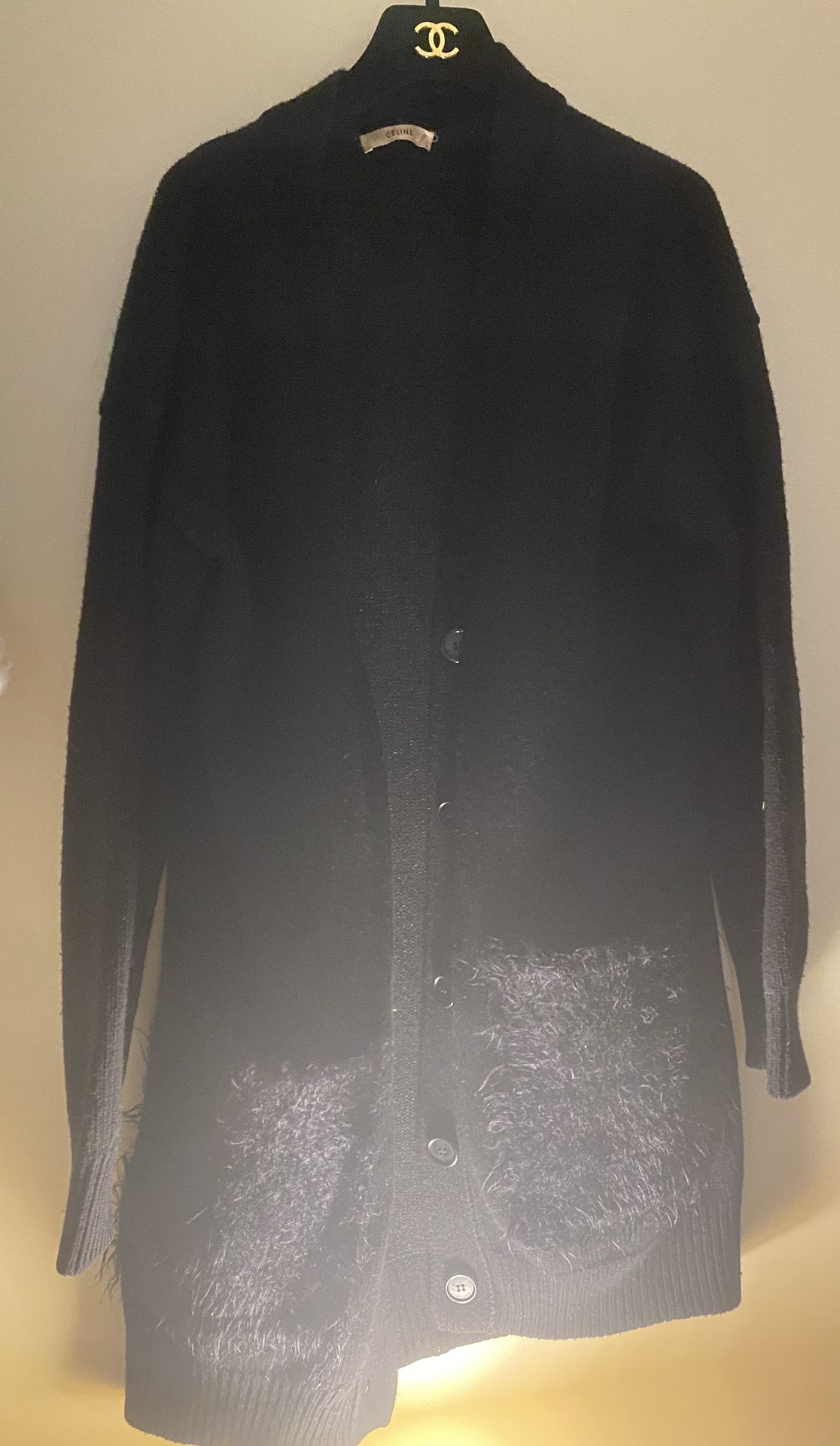 Celine black cashmere cardigan  Pre-own