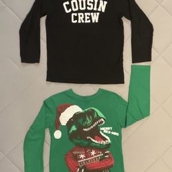 2 Long Sleeve Graphic Shirts