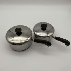 Vintage Revere Ware Copper-Clad Stainless Steel pans $15-$20 YOU PICK