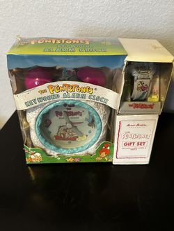  The Flintstones Alarm Clock & Watch Gift Set *NEW