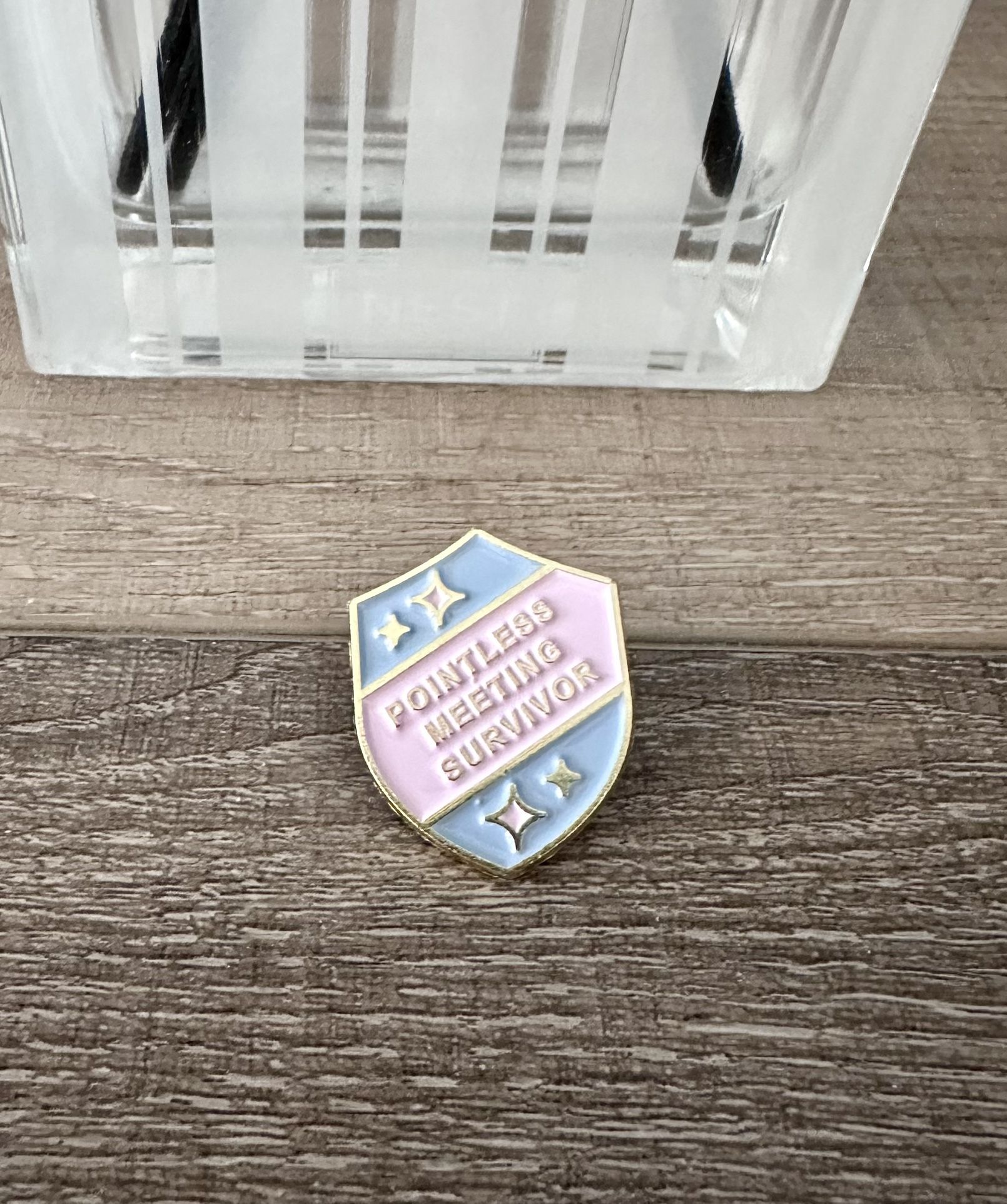 Pointless Meeting Pin Brooch 