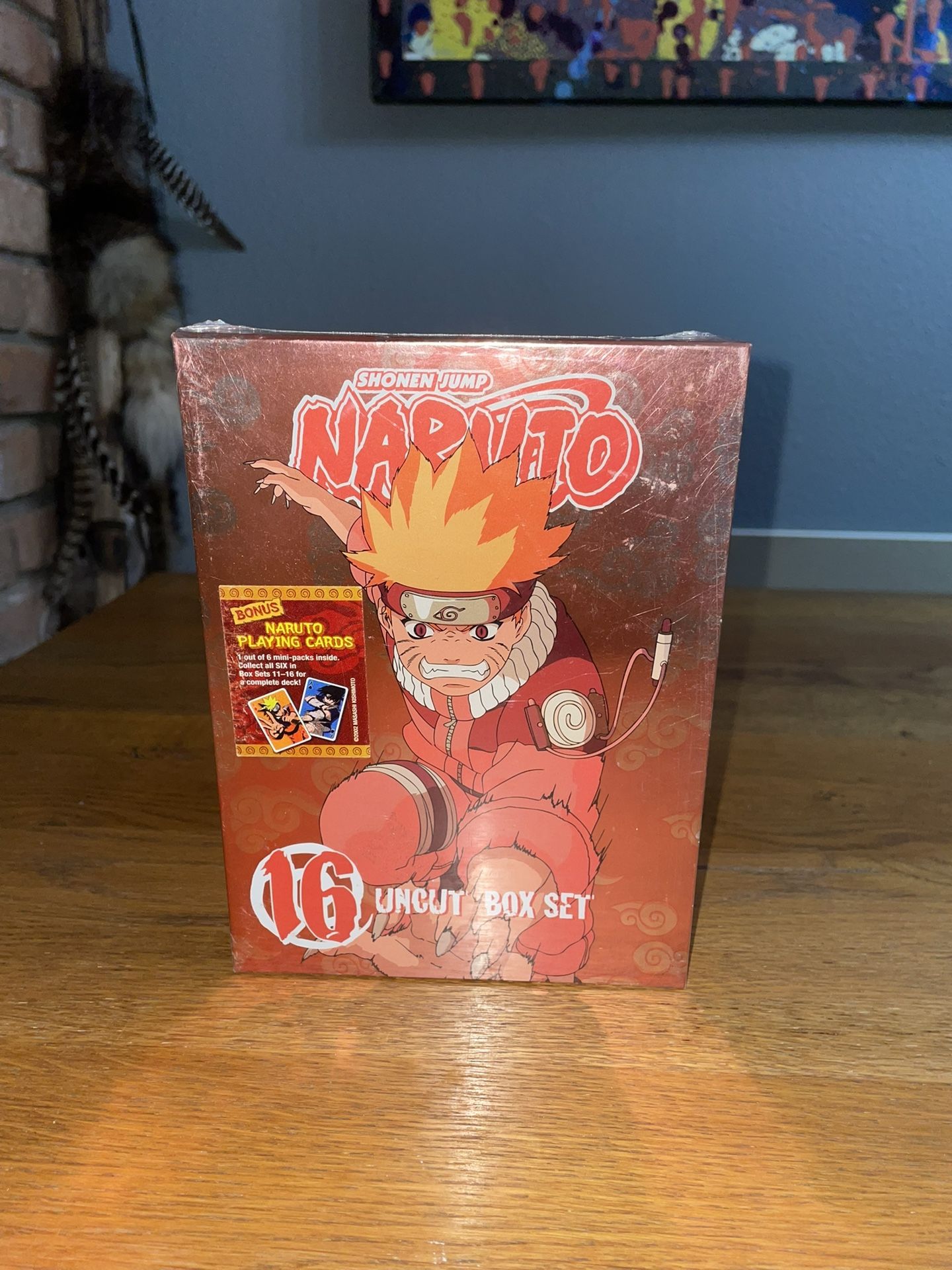 Naruto Uncut Box Set 16 (DVD) NIP Bonus Trading Cards Sealed