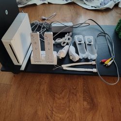 Wii Console W/ Accessories and 3 Games