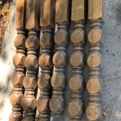 Old Solid Wood Table Legs