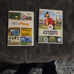 Wii Play And Tiger Woods Game