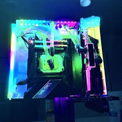 Liquid Water Cooling Gaming PC Desktop — Ryzen 9 5900X / RTX 3080 / 64GB DDR4 / 2TB SSD