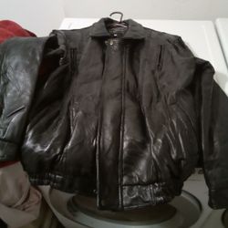 Navarre Leather  XL  Bomber Jacket 