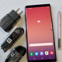 Samsung Galaxy Note 9, 128GB, Unlocked, Works any company sim card any country internationally 