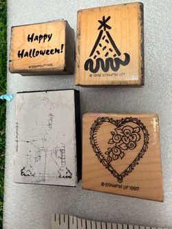 Stampin' Up! Rubber Stamp Lot of 4