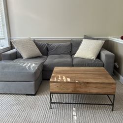 West Elm Industrial Storage Pop-Up Coffee Table 