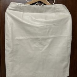 Margaret Godfrey womans Leather Skirt exclusively for Bloomingdales 