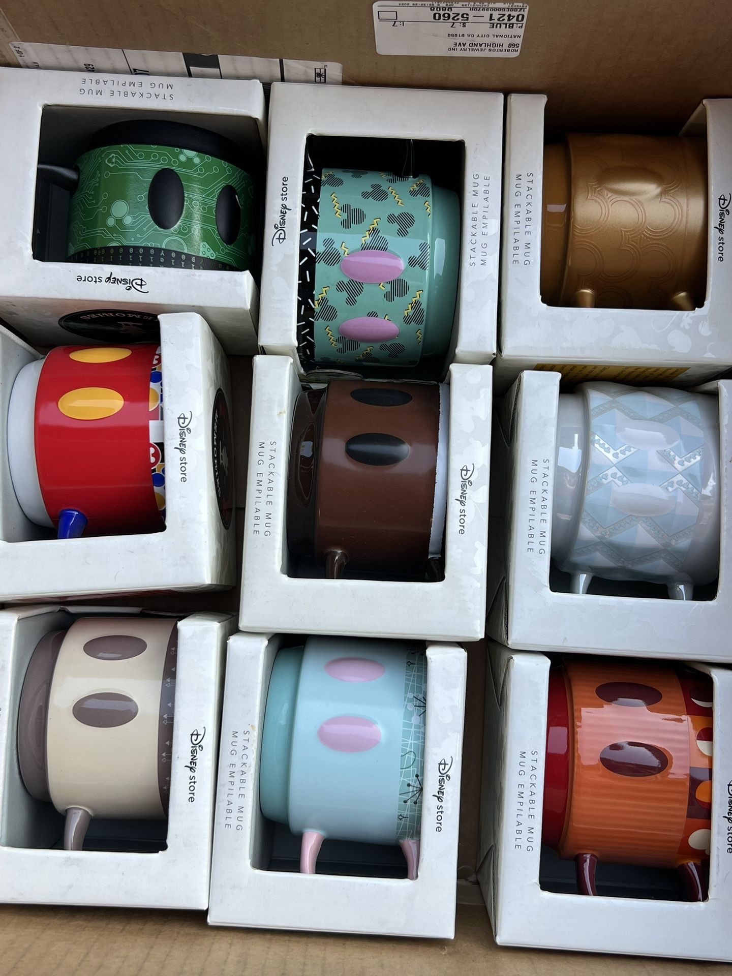 Mickey Mouse Disney Store Mugs