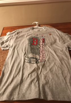 Red Sox 2013 World Series champs shirt (Medium and Large)
