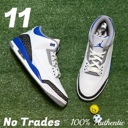 Size 11 Air Jordan 3 Retro “Racer Blue” 🏁