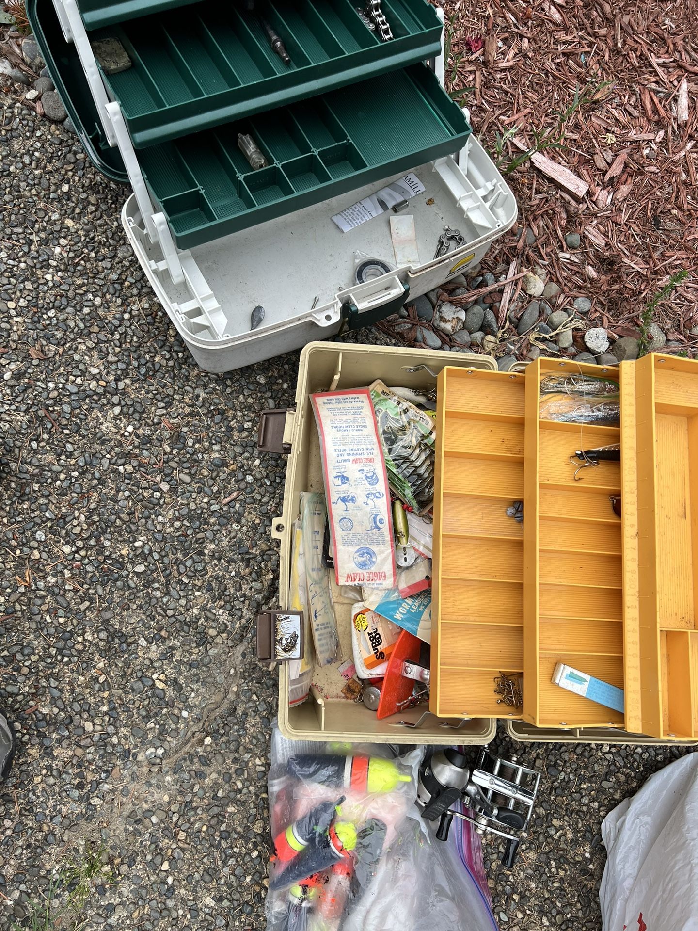 Fishing Gear And Tackle Boxes