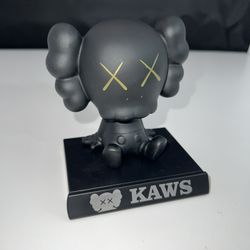 KAWS Inspired Sculpture Bear Figure Collectibles Building Blocks Small, Home Decoration, Model Toy Unique Present Gift - Black