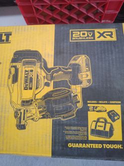 DeWalt 20V Max XR Roofing Nailer Kit Electric Cordless Battery Charger 15⁰ Coil