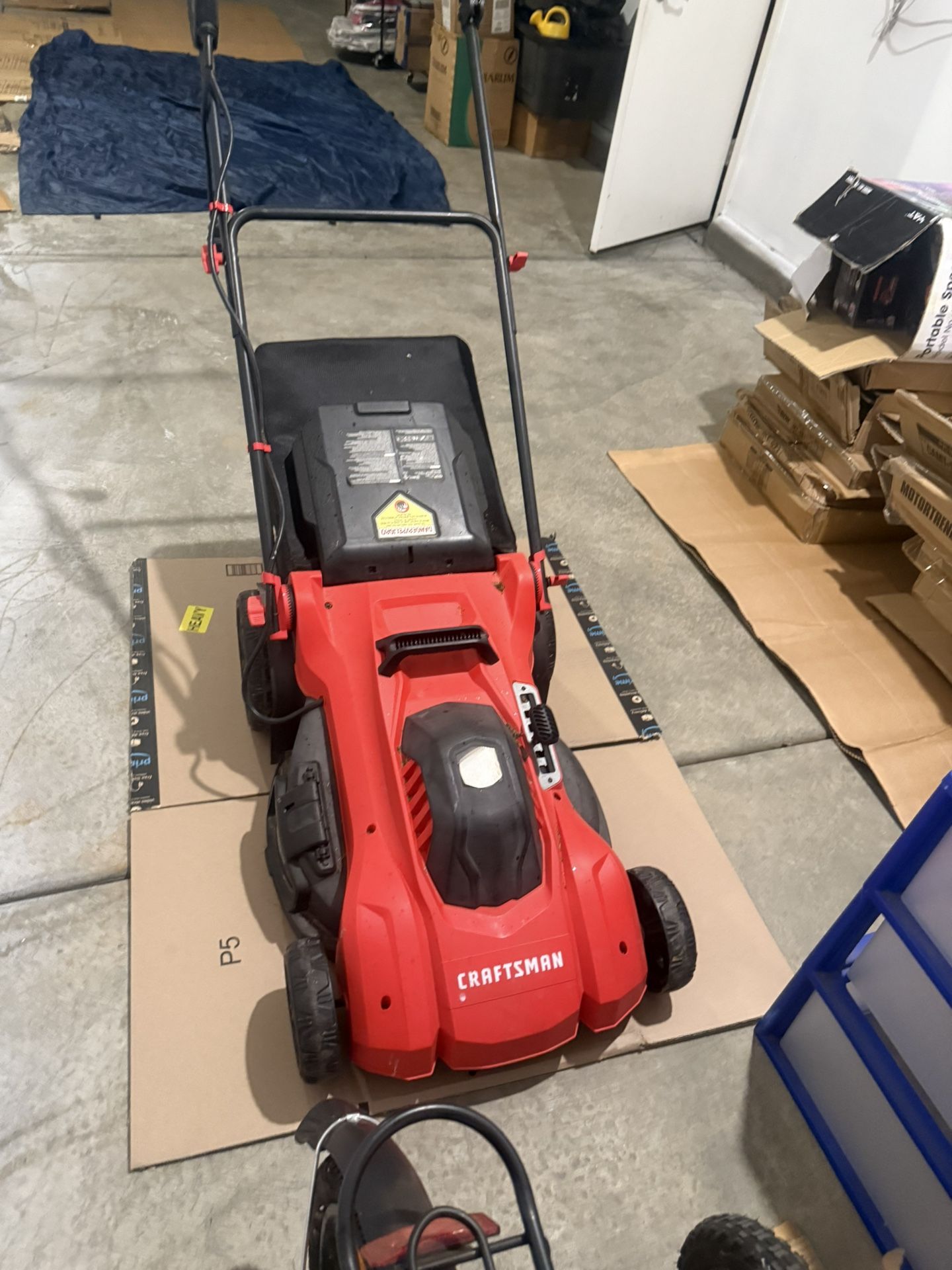 CRAFTSMAN Electric Lawn Mower, 20-Inch, Corded, 13-Ah (CMEMW213), Red