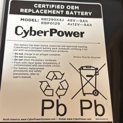 New UPS battery- cyber power 