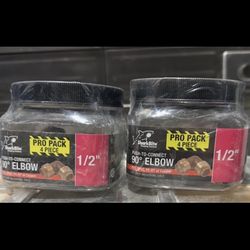 SharkBite 1/2" Push-to-Connect 90° Elbows - 2 Pro Packs (8 total)