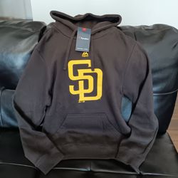 Padres Majestic Men’s Brown Hoodies     Size S, XL, 2XL