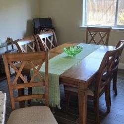 Solid Wood Table And Chairs