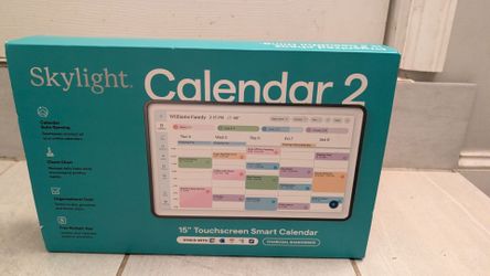 Skylight Calendar 2: 15 In Touchscreen Smart Calendar- Charcoal