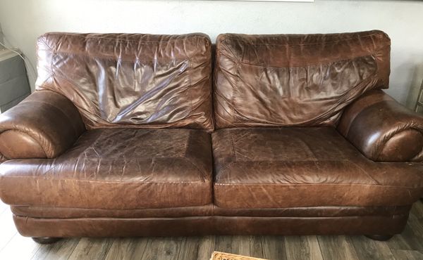 Rustic Brown Leather Couch For In Santee Ca Offerup Rustic Brown Leather Couch For In Santee Ca Offerup