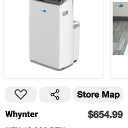 WHYNTER Portable air conditioner. With smart control