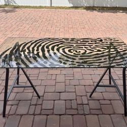 Glass Fingerprint Table