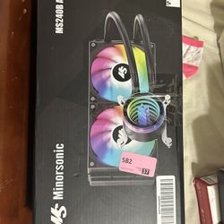 Minorsonic AIO CPU Cooler, 240mm AIO, PWM ARGB Fans, Intel LGA 1851/1700, AMD AM5/AM4