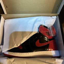 Nike Air Jordan 1 Patent Bred GS Size 7 DS