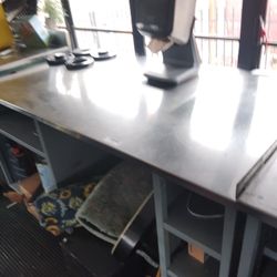 Stainless Steel Table For Business Look Like A Brand New Very Clean You Can Use It For Anything