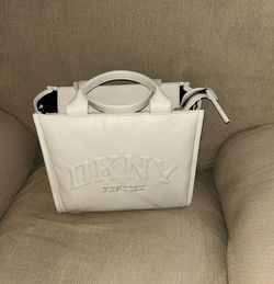 DKNY Off-White Leather Handbag