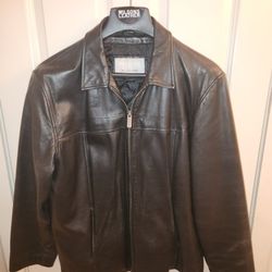 Black Wilsons Leather Jacket Medium
