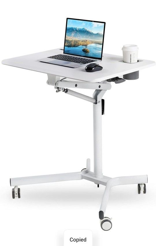 Mobile Sit Stand Computer Desk