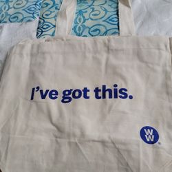 Weight Watcher's cloth shopping bags