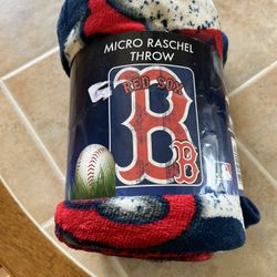 Red Sox Micro Rachel Throw. 46X60
