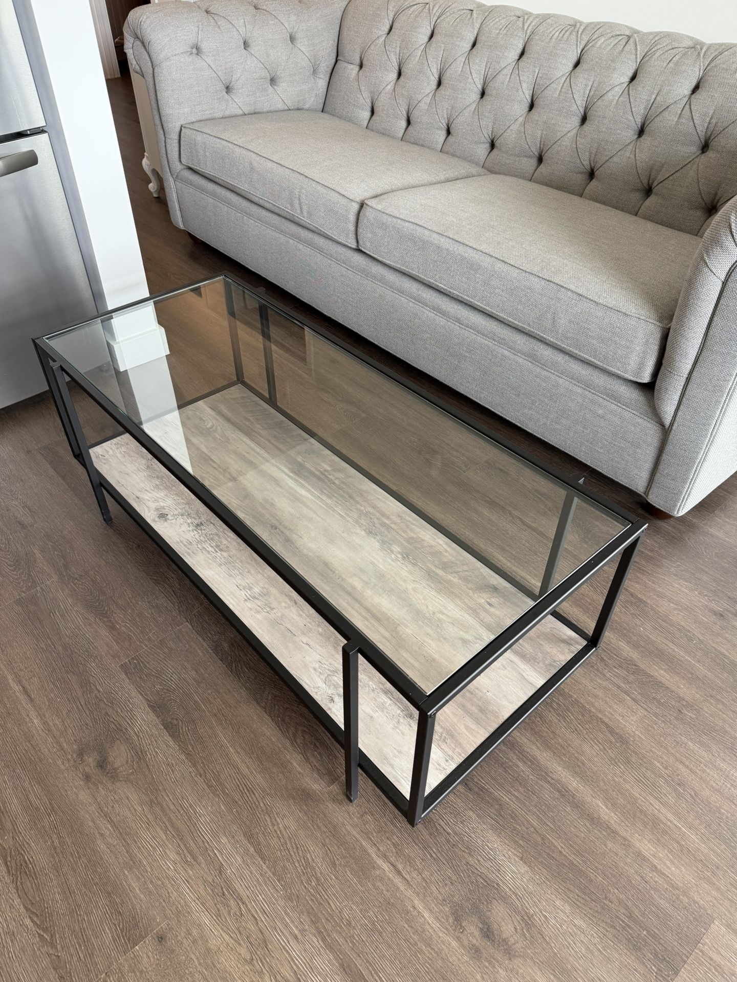 Metal Frame Coffee Table