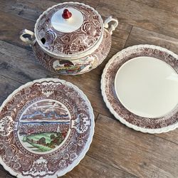Four Piece Mid Century Vintage Vernon Kilns Pottery - Vernon’s 1860