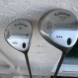 Callaway Big Bertha (Ladies RH) Driver & 4 Wood
