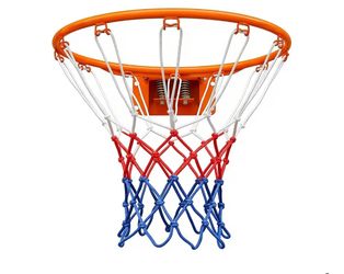 8085: [P4] New Rakon Basketball Double Spring Solid Rim And Net Wall Mounted 18''