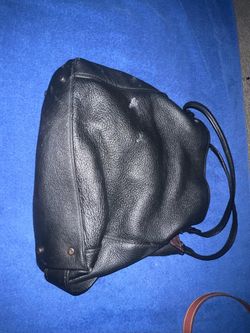 Black Leather Studded Crossbody Bag